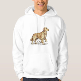 Min hund är min bästa vän – tassavtryck hoodie