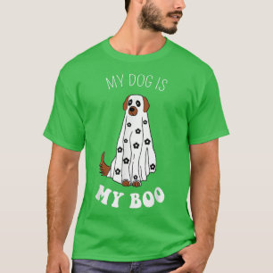 Min Hund är min Boo Funny Halloween Hund Ghost Cos T Shirt