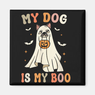 Min hund är min Boo Halloween-spökhund Skräckinjag Magnet