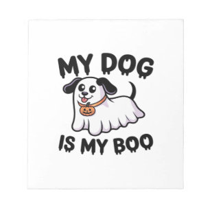 Min hund är min Boo-tröja  Roligt hundägarepresent Anteckningsblock