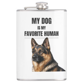 Min hund är min favoritmänniska fickplunta