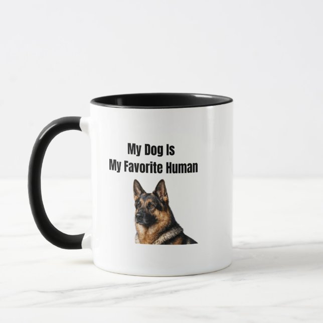 Min hund är min favoritmänniska mugg (Vänster)
