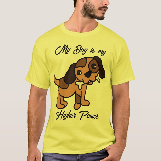Min hund är min högsta makt t shirt (Framsida)