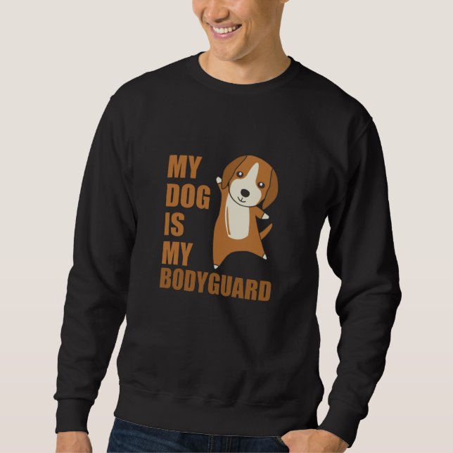 Min Hund är min Hund Beagle Lång Ärmad Tröja (Framsida)