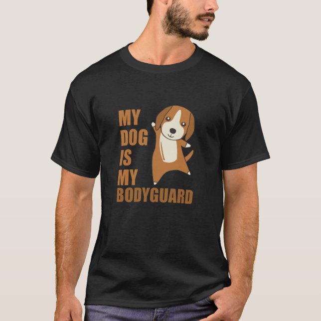 Min Hund är min Hund Beagle T Shirt (Framsida)