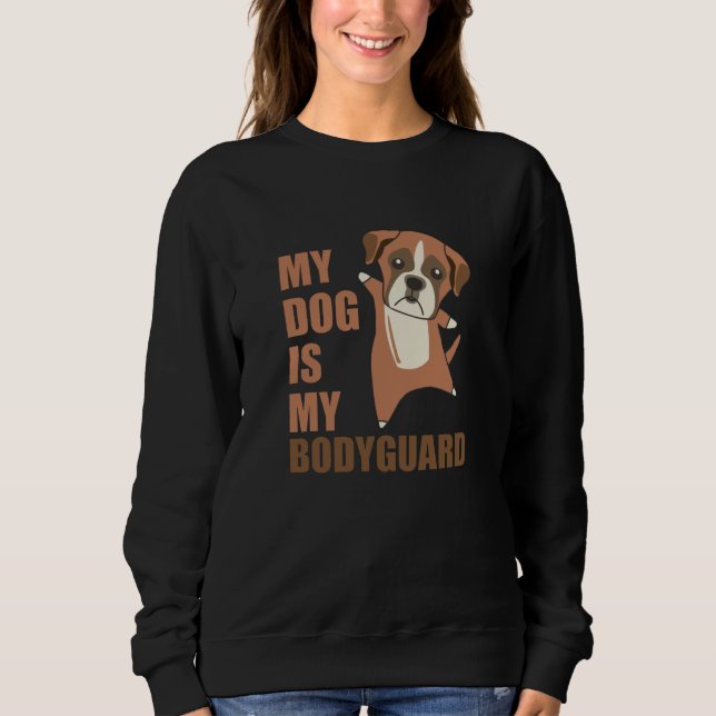 Min Hund är min Hundar Boxers Cute. T Shirt (Framsida)