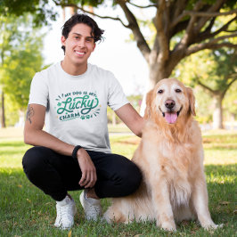 Min hund är min lyckobringare St Patrick's Day pre T Shirt