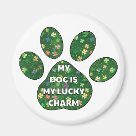 Min hund är min lyckocharm magnet