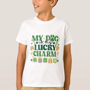 Min hund är min lyckotalisman Shamrock St Patrick' T Shirt