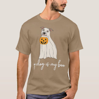 Min Hund är min Rolig hund Boo-ägare Boo Ghost Hal T Shirt
