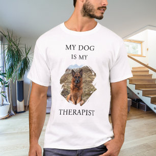 Min hund är min terapeut foto t shirt