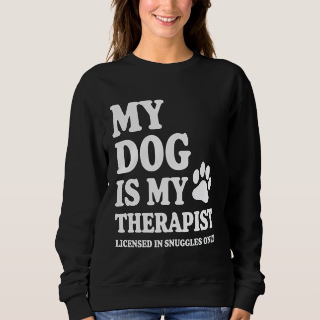 Min Hund är min terapi T Shirt (Framsida)