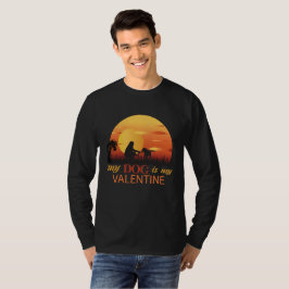 Min hund är min valentin, hund är min valentin t shirt
