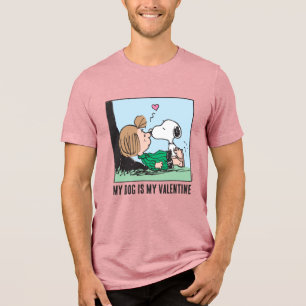 Min hund är min valentin   Peppermint Patty & Snoo T Shirt