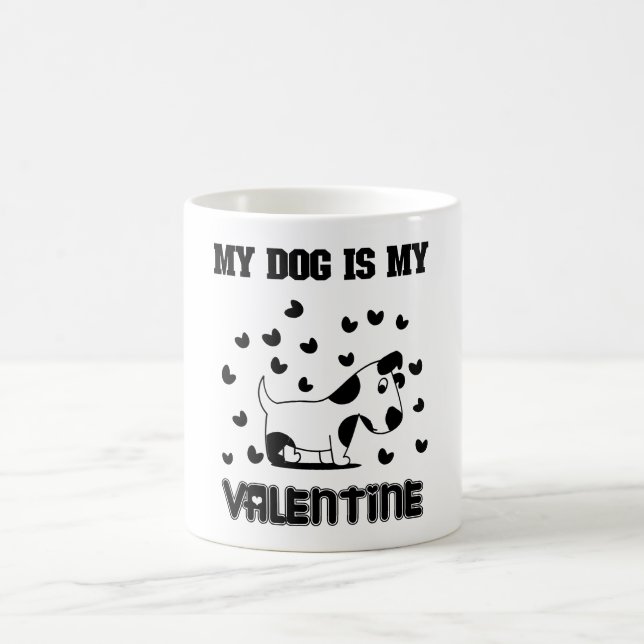 Min Hund är min Valentine Kaffemugg (Center)