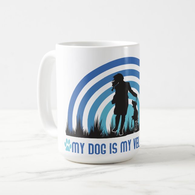 Min Hund är min Valentine Kaffemugg (Framsida vänster)