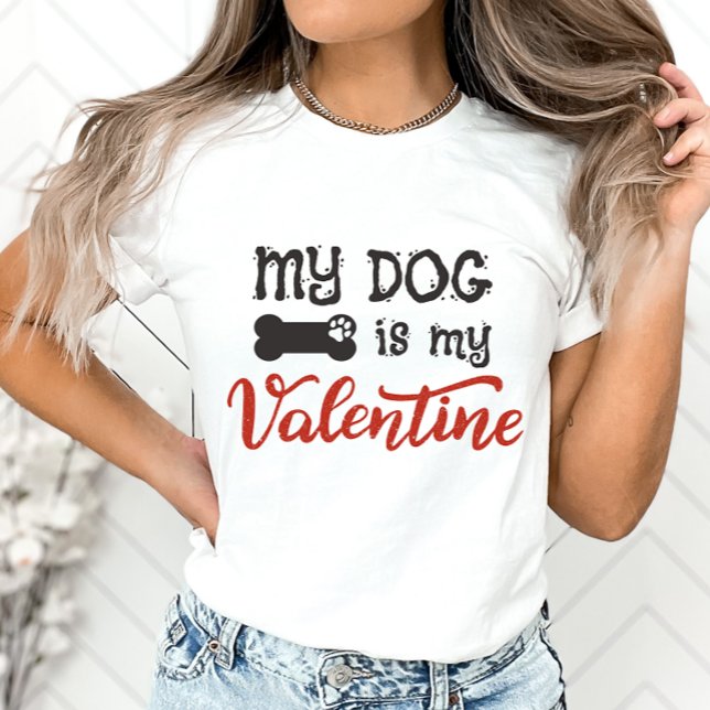 Min Hund är min Valentine Shirt, Hundälskare T Shirt (Skapare uppladdad)