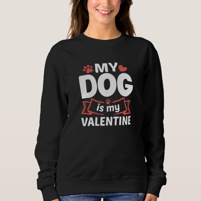 Min Hund är min Valentine T Shirt (Framsida)