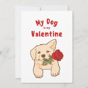 min hund är min valentinshälsning julkort