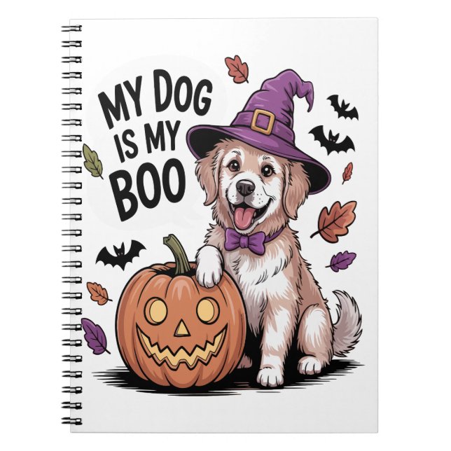 Min Hund är My Boo Halloween Anteckningsbok (Framsidan)