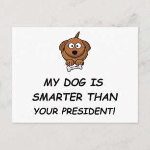 Min Hund är smartare än er talman! Vykort
