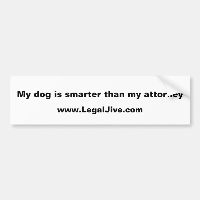 Min hund är smartare än stötdekal bildekal (Framsidan)