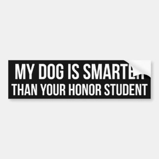 Min Hund är smartare än Student Bildekal
