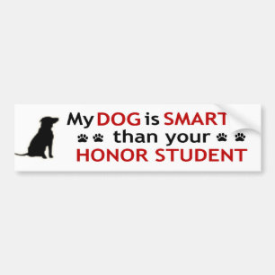 Min hund är smartare bildekal
