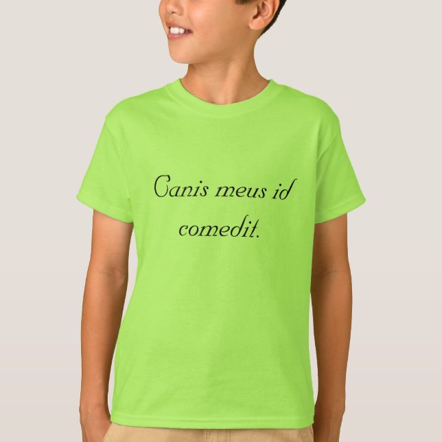 Min hund åt det! t shirt (Framsida)
