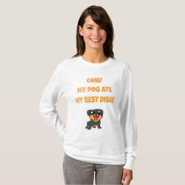 Min hund åt min bästa matslogan t shirt