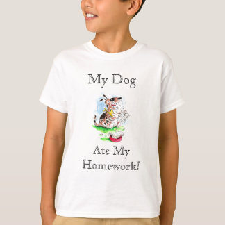 Min hund, åt min skjorta för läxa T Tee