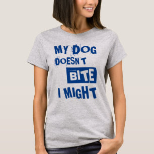 Min Hund Bitor inte Lustigt citat T Shirt