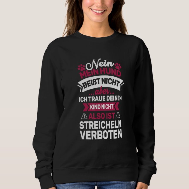 Min hund bits inte   dog saying dog t shirt (Framsida)