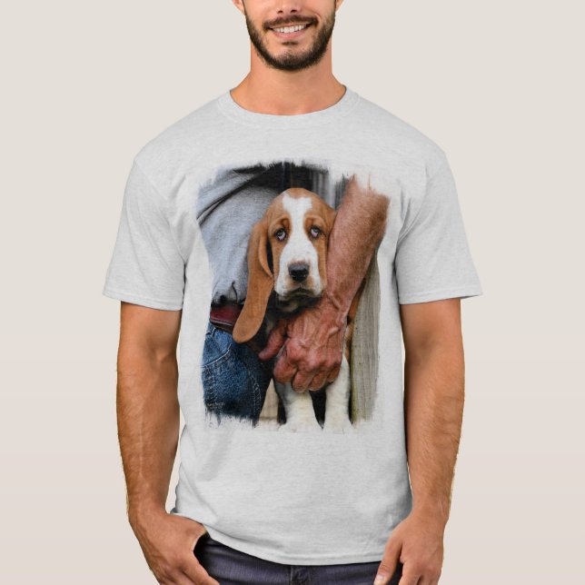 Min hund för BassetkompisBasset T Shirt (Framsida)