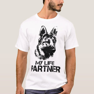 min hund för herde för livpartner tyska t shirt