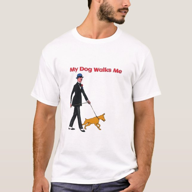 "Min Hund går mig" T Shirt (Framsida)