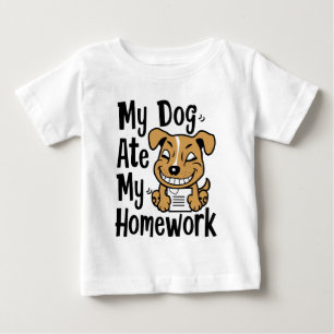 Min hund gör mina läxor t shirt