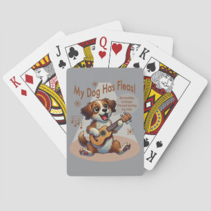 Min Hund har Fleas Ukulele Tuning Sång Casinokort