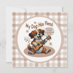 Min Hund har Fleas Ukulele Tuning Sång Inbjudningar