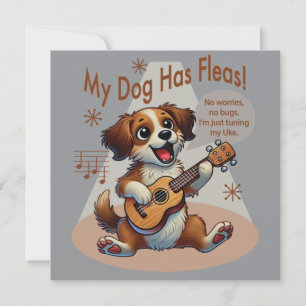 Min Hund har Fleas Ukulele Tuning Sång Inbjudningar