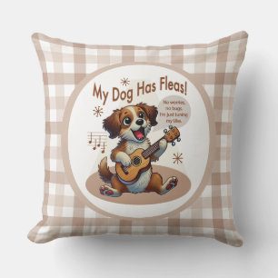 Min Hund har Fleas Ukulele Tuning Sång Kudde
