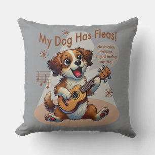 Min Hund har Fleas Ukulele Tuning Sång Kudde