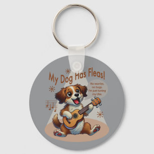 Min Hund har Fleas Ukulele Tuning Sång Nyckelring