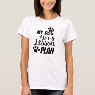 Min hund har lektionsplan t shirt