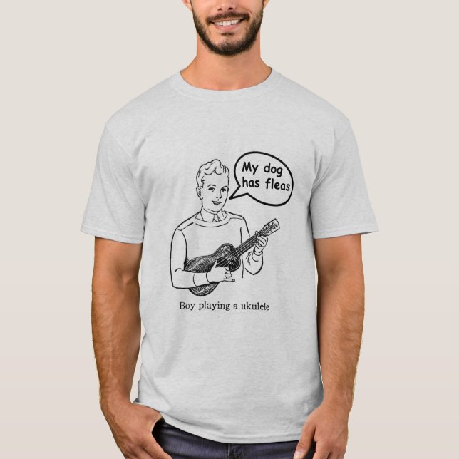 Min hund har loppor t shirt (Framsida)