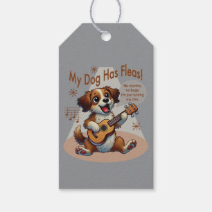 Min hund har loppor Ukulele Stämsång Presentetikett