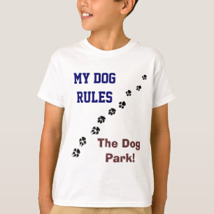 Min hund härskar hunden parkerar T-tröja Tee