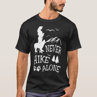 MIN HUND HIKE-ENSAM HIKE-kampanjpresentidé T Shirt
