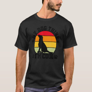 Min Hund jag är Coola Hundägare Hund Hund Trainer T Shirt