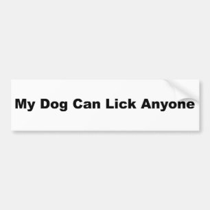 Min hund kan slicka någon bildekal